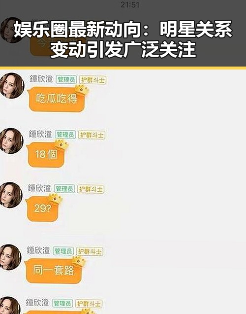 娱乐圈最新动向：明星关系变动引发广泛关注